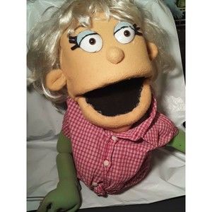 Vintage Lady Foam hand puppet. puppeteer